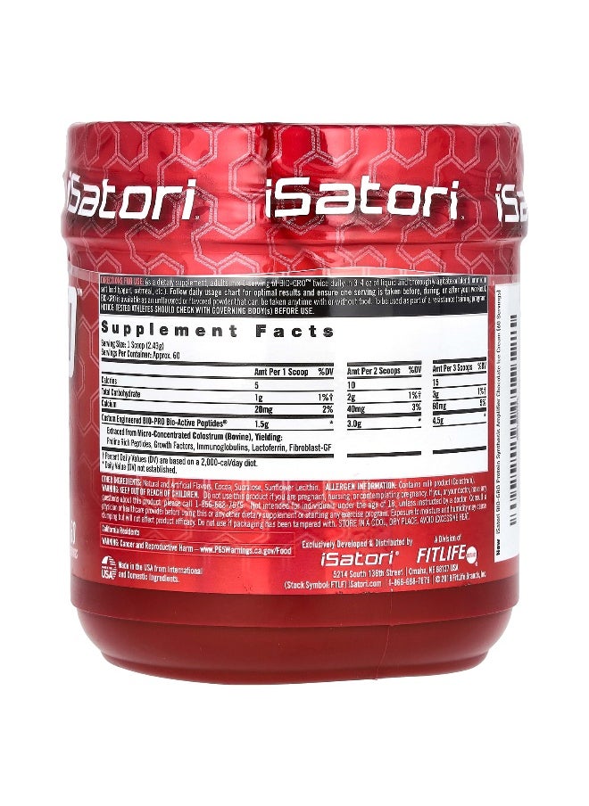 Isatori, Bio-Gro, Protein Synthesis Amplifier, Chocolate Ice Cream, 5.15 oz (146 g)