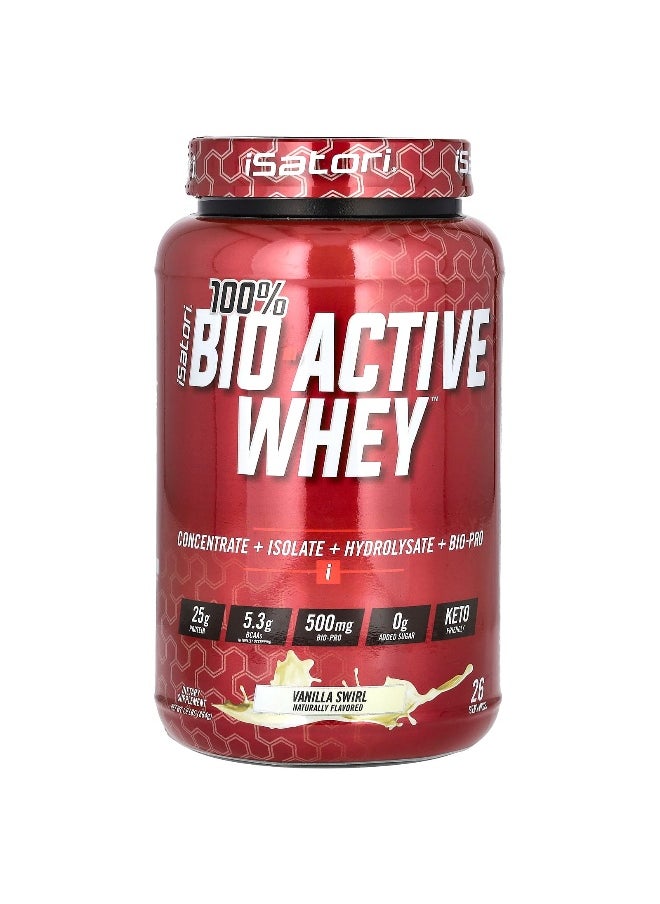 Isatori, 100% Bio Active Whey, Vanilla Swirl , 1.9 lbs (864 g)