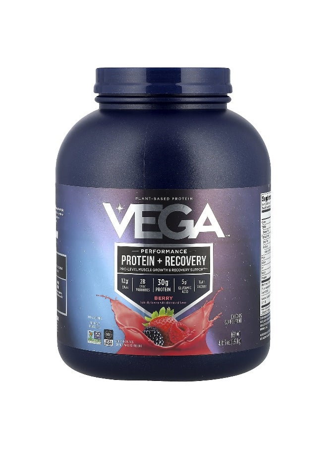 Vega, Plant-Based Protein, Performance Protein + Recovery,  Berry, 4 lb 3 oz (1.89 kg)