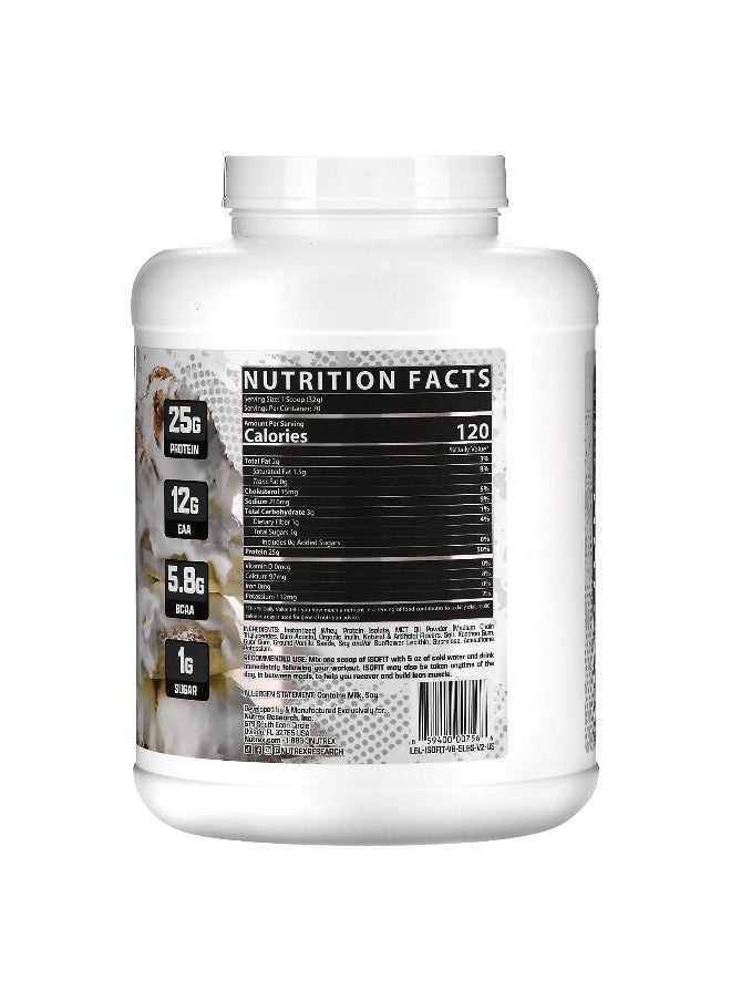 Nutrex Research, IsoFit Protein, Vanilla Bean Ice Cream, 5 lb (2,261 g)