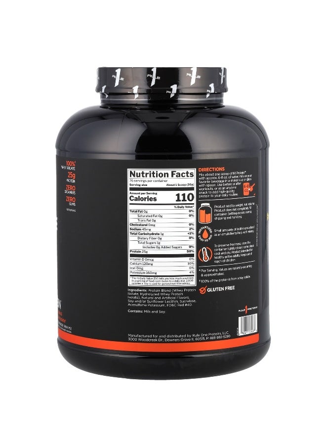 Rule One Proteins, R1 Protein Powder Drink Mix, Strawberries & Creme, 5.03 lbs (2.28 kg)