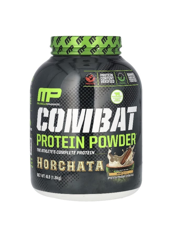 MusclePharm, Combat Protein Powder, Horchata, 4 lb (1.8 kg)
