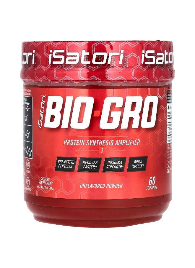 Isatori, Bio-Gro, Protein Synthesis Amplifier, Unflavored, 3.7 oz (90 g)