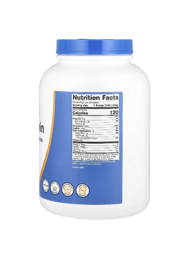 Nutricost, Grass-Fed Whey Protein Concentrate, Unflavored, 5 lb (2,268 g)