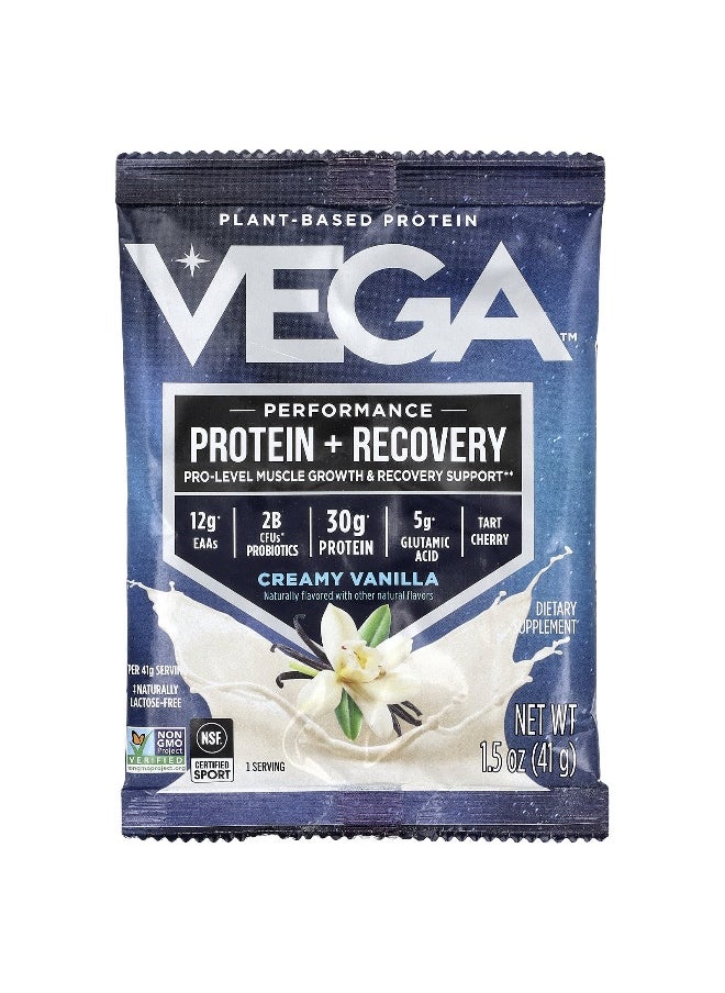 Vega, Sport, Plant-Based Premium Protein, Vanilla, 12 Pack, 1.5 oz (41 g) Each