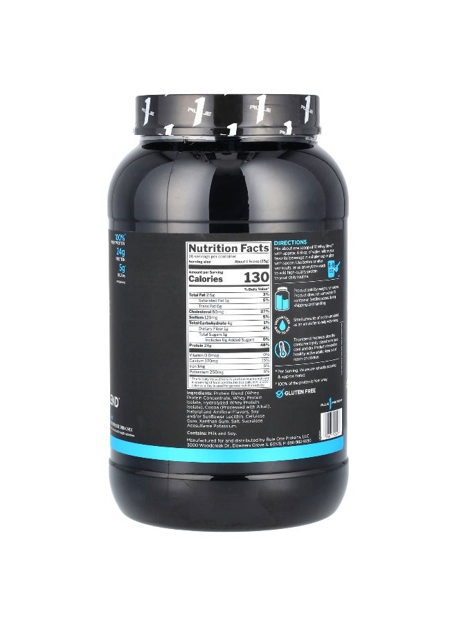 Rule One Proteins, Whey Blend, Protein Powder Drink Mix, Chocolate Fudge, 2.01 lb (910 g)