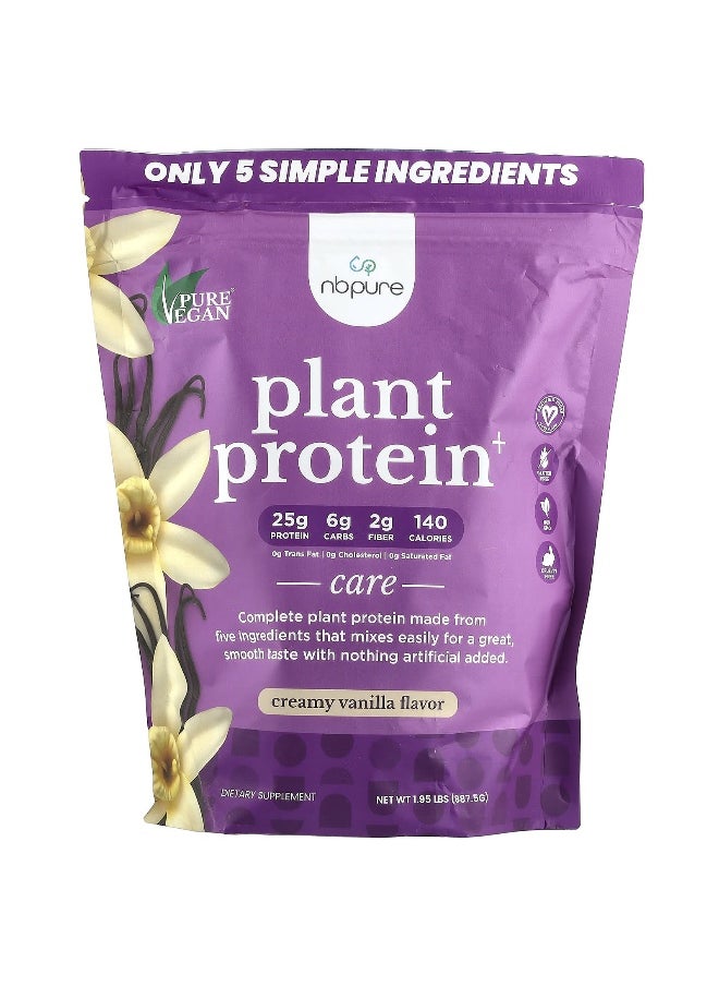 NB Pure, Plant Protein+, Creamy Vanilla, 1.95 lbs (887.5 g)