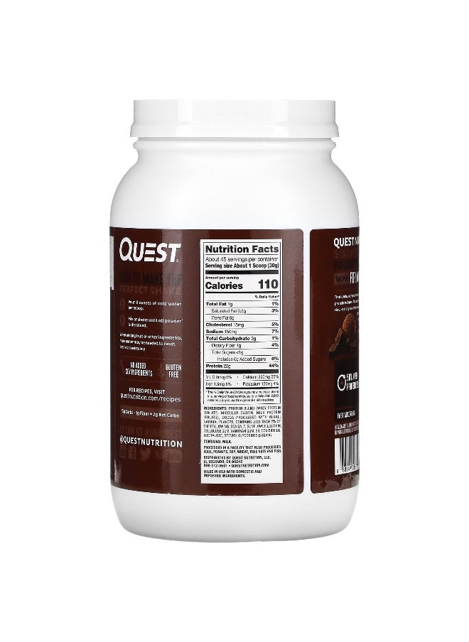 Quest Nutrition, Protein Powder, Chocolate Milkshake, 3 lb (1.36 kg)