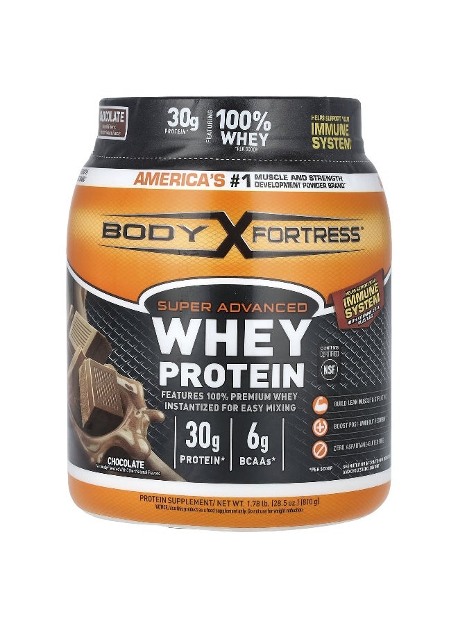 Body Fortress, Super Advanced Whey Protein, Chocolate , 1.78 lb (810 g)