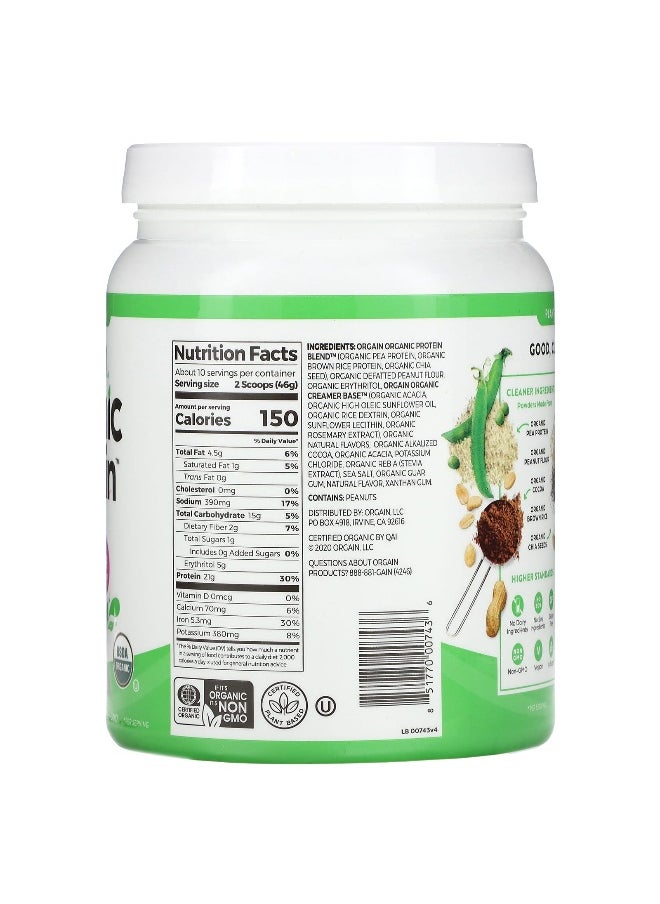 Orgain, Organic Protein Powder, Plant Based, Chocolate Peanut Butter , 1.02 (462 g)