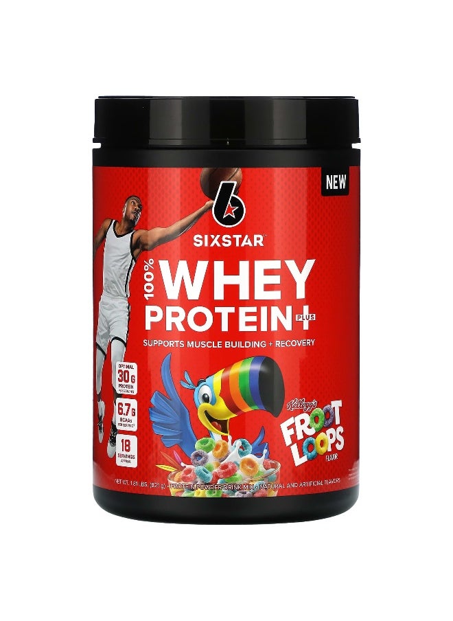 SIXSTAR, 100% Whey Protein Plus, Kellogg's Froot Loops, 1.81 lbs (821 g)