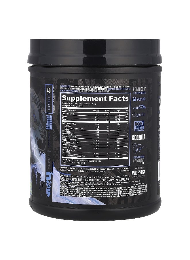 RYSE, Godzilla, Pre-Workout, Blue Raspberry, 1.7 lbs (772 g)