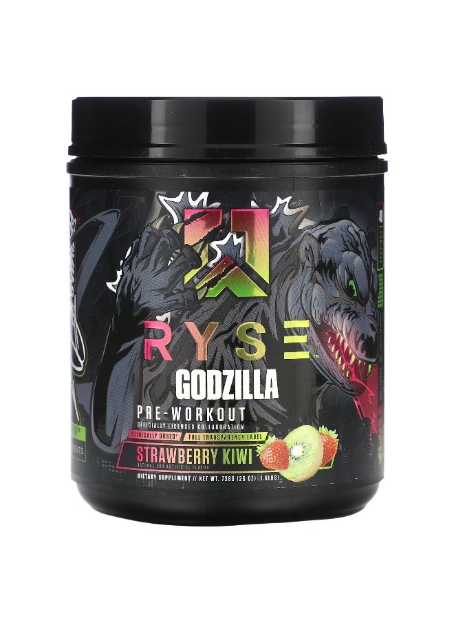 RYSE, Godzilla, Pre-Workout, Strawberry Kiwi, 1.6 lbs (738 g)