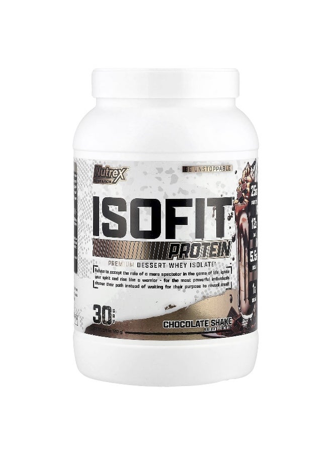 Nutrex Research, IsoFit® Protein, Chocolate Shake, 2.19 lb (993 g)