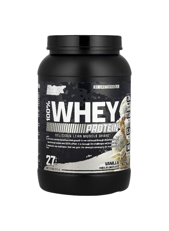 Nutrex Research, 100% Premium Whey Protein, Vanilla, 2 lbs (913 g )
