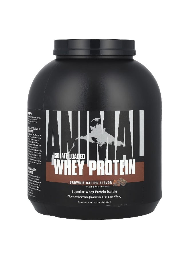 Animal, Isolate Loaded Whey Protein, Brownie Batter, 4 lb (1.81 kg)