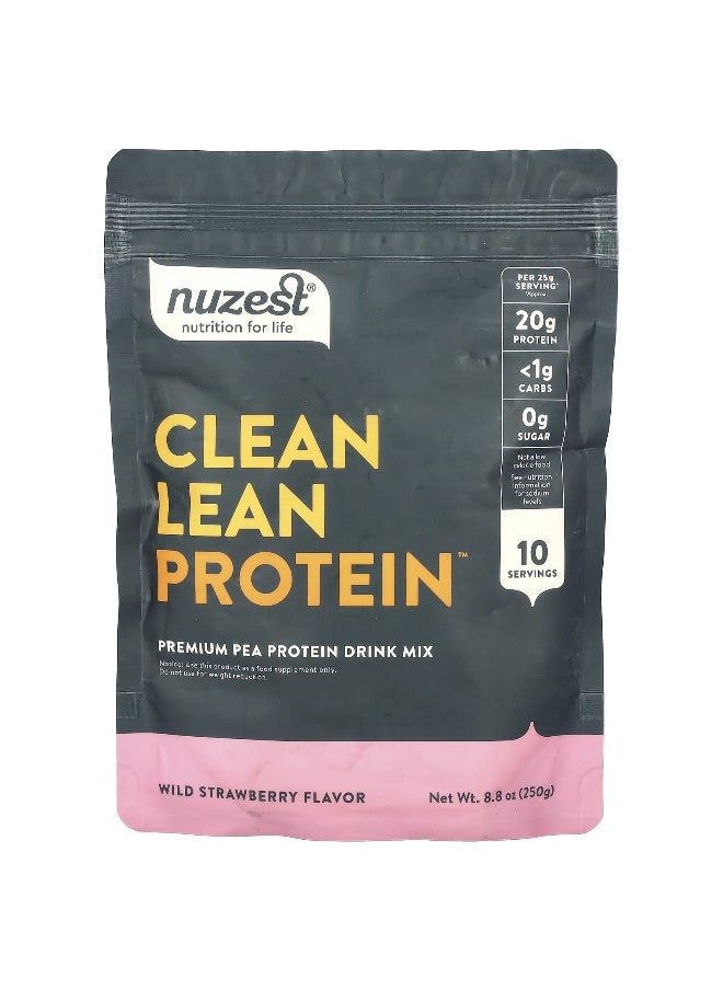 Nuzest, Clean Lean Protein, Wild Strawberry, 8.8 oz (250 g)