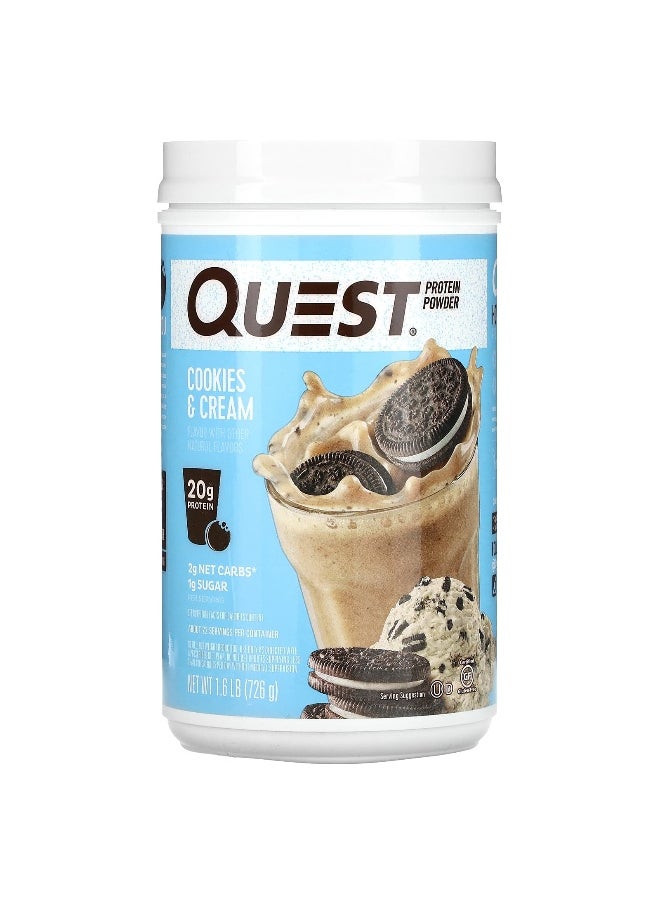 Quest Nutrition, Protein Powder, Cookies & Cream, 1.6 lb (726 g)