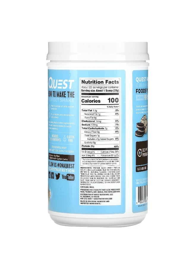 Quest Nutrition, Protein Powder, Cookies & Cream, 1.6 lb (726 g)