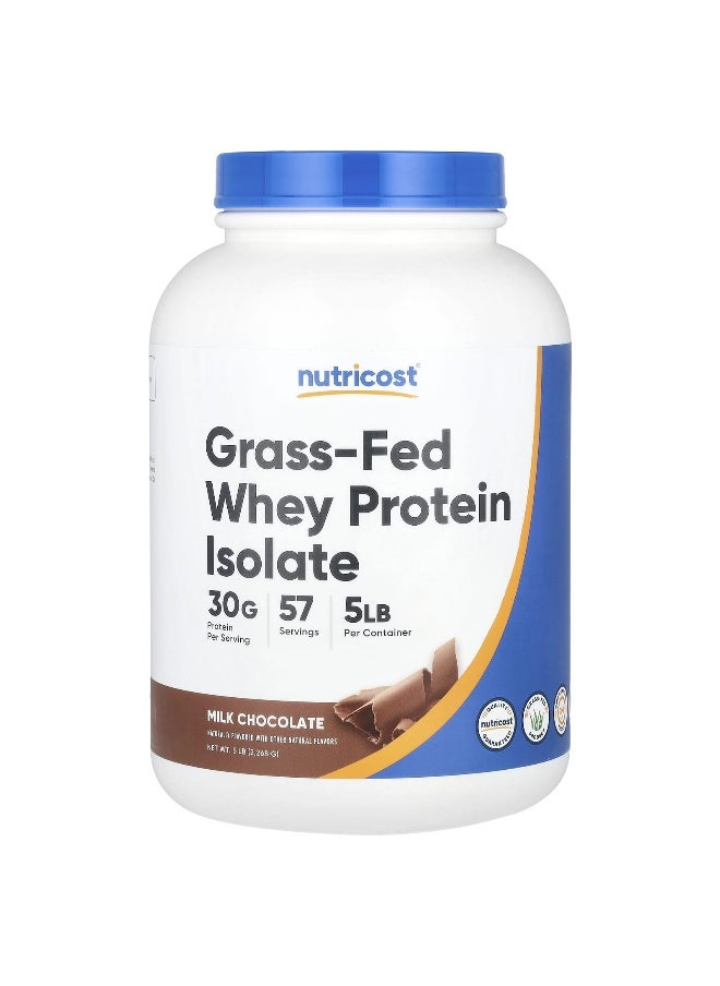 Nutricost, Grass-Fed Whey Protein Isolate, Milk Chocolate, 5 lb (2,268 g)