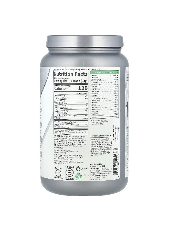 Garden of Life, Sport, Certified Grass Fed Whey, Chocolate, 23.28 oz (660 g)