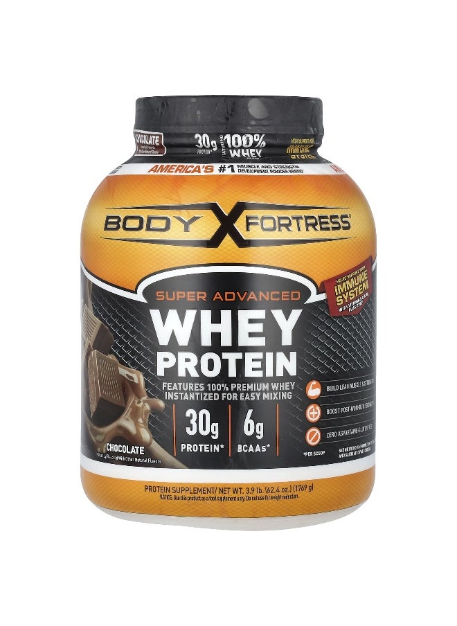 Body Fortress, Super Advanced Whey Protein, Chocolate, 3.9 lb (1,769 g)