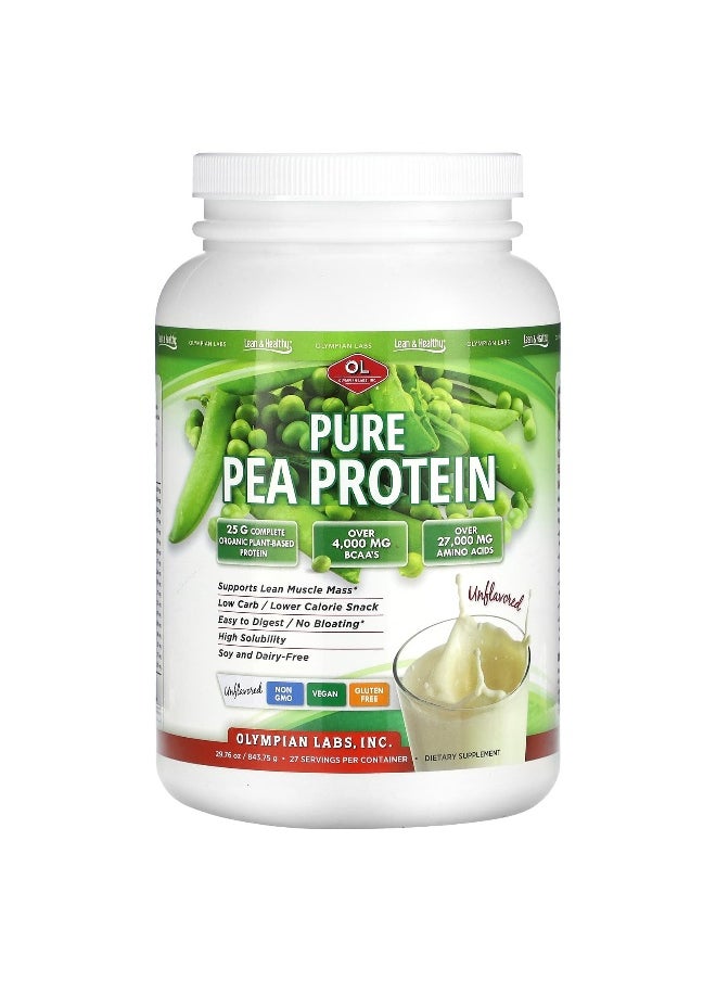 Olympian Labs, Pure Pea Protein, Unflavored, 29.76 oz (843.75 g)