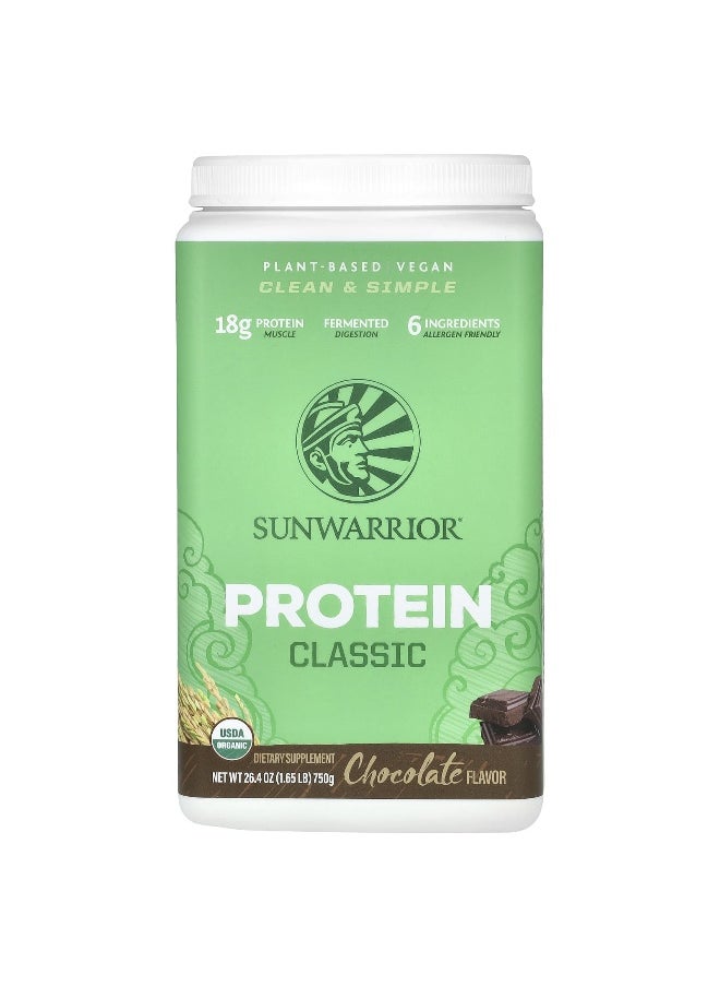 Sunwarrior, Classic Protein, Chocolate, 1.65 lb (750 g)