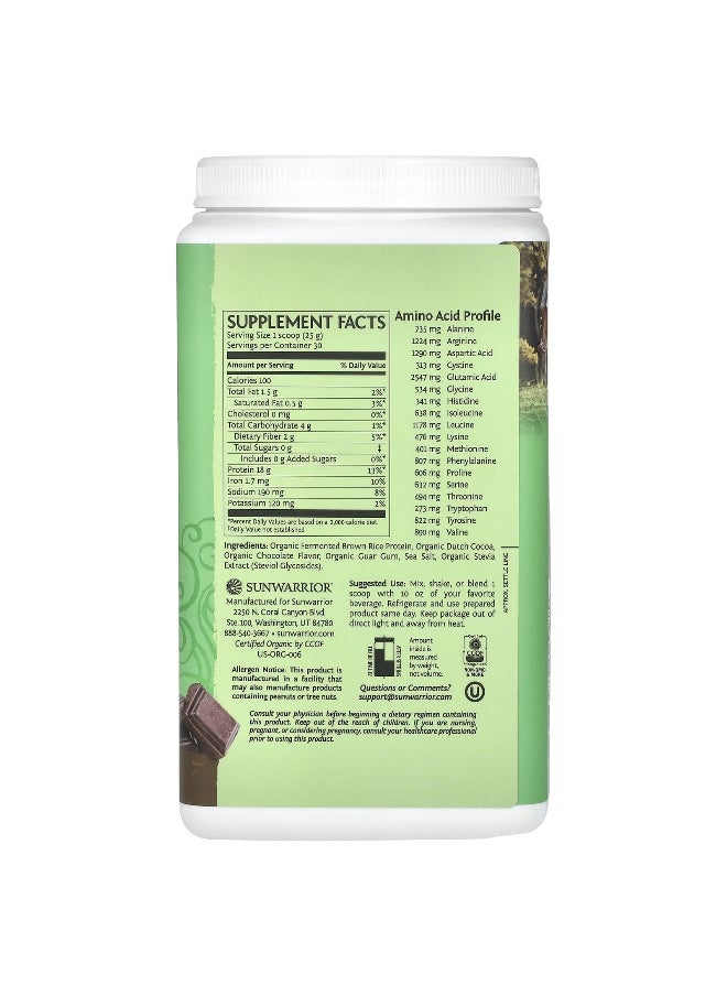 Sunwarrior, Classic Protein, Chocolate, 1.65 lb (750 g)