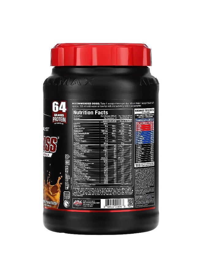 ALLMAX, QuickMass®, Rapid Mass Gain Catalyst, Chocolate Peanut Butter, 3.5 lbs (1.59 kg)