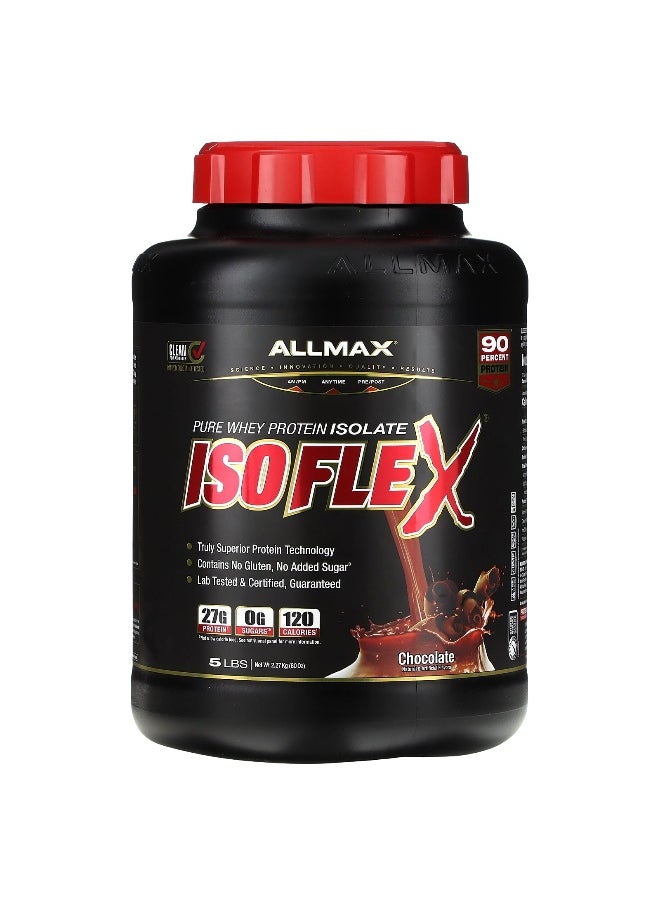 ALLMAX, ISOFLEX®, Pure Whey Protein Isolate, Chocolate, 5 lbs (2.27 kg)