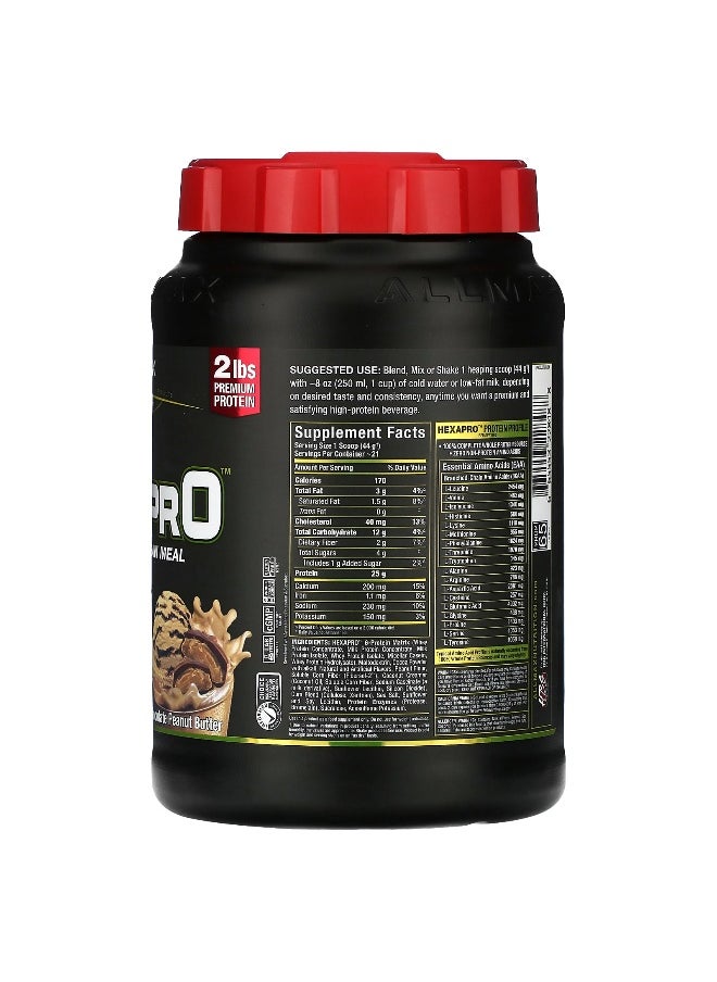 ALLMAX, Hexapro™, High-Protein Lean Meal, Chocolate Peanut Butter, 2 lbs (907 g)