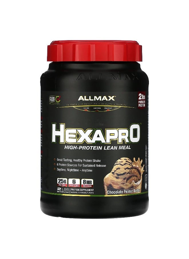 ALLMAX, Hexapro™, High-Protein Lean Meal, Chocolate Peanut Butter, 2 lbs (907 g)