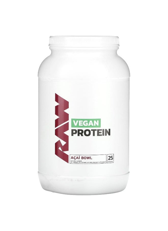 Raw Nutrition, Vegan Protein, Açaí Bowl, 1.67 lbs (757.5 g)