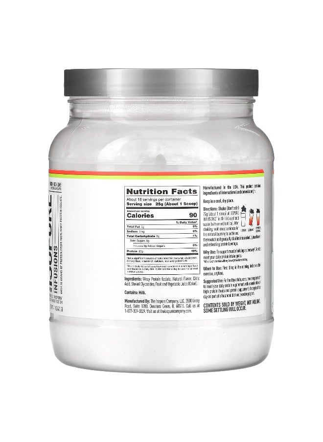 Isopure, Infusions Protein Powder, Watermelon Lime, 14.1 oz (400 g)