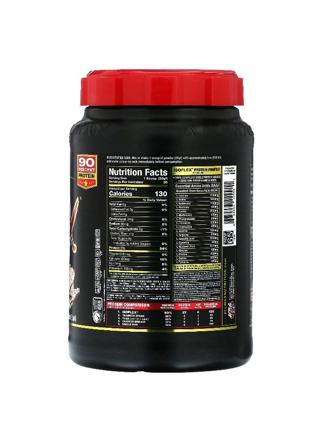ALLMAX, ISOFLEX®, Pure Whey Protein Isolate, Peppermint Bark, 2 lbs (907 g)