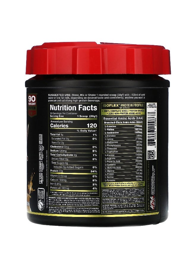 ALLMAX, ISOFLEX®, Pure Whey Protein Isolate, Chocolate Peanut Butter, 0.9 lbs (425 g)
