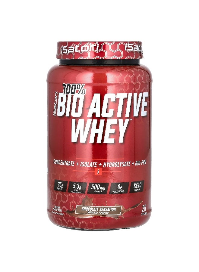 Isatori, 100% Bio Active Whey, Chocolate Sensation, 2 lbs (928 g)
