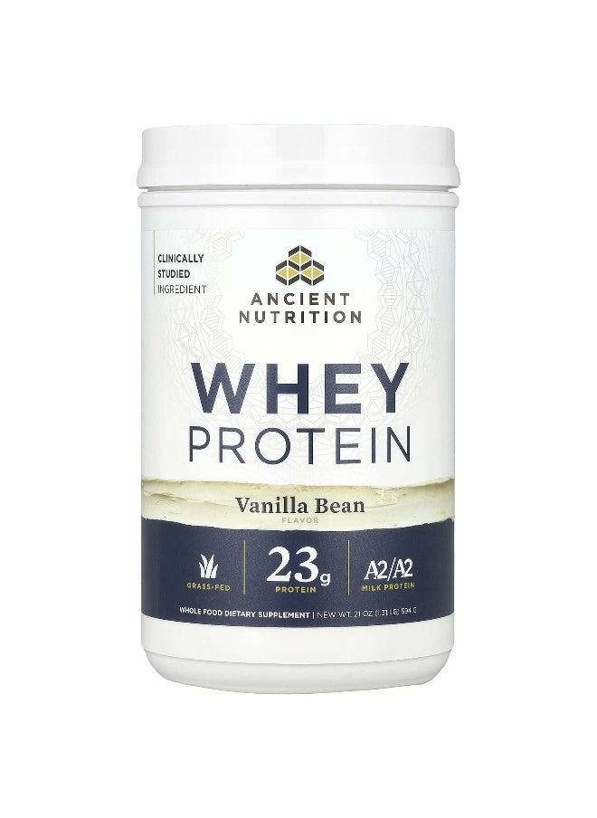 Ancient Nutrition, Whey Protein, Vanilla Bean, 1.31 lb (594 g)