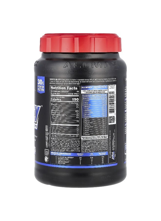 ALLMAX, Classic AllWhey®, 100% Whey Protein Source, Vanilla, 2 lbs (907 g)