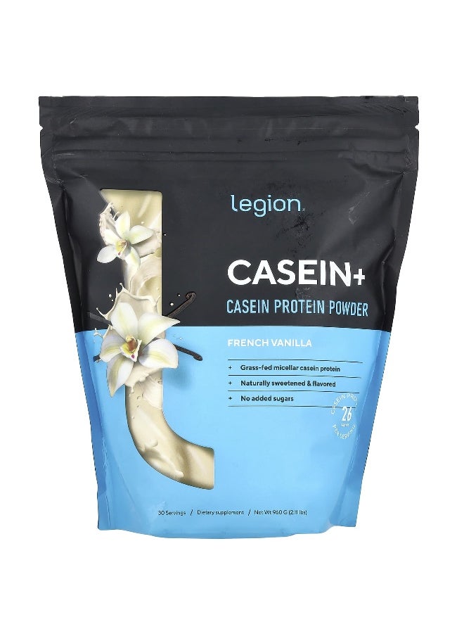 Legion Athletics, Casein+, Casein Protein Powder, French Vanilla, 2.11 lbs (960 g)