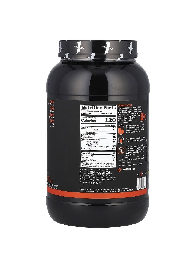 Rule One Proteins, R1 Protein Powder Drink Mix, Chocolate Fudge, 1.98 lb (896 g)