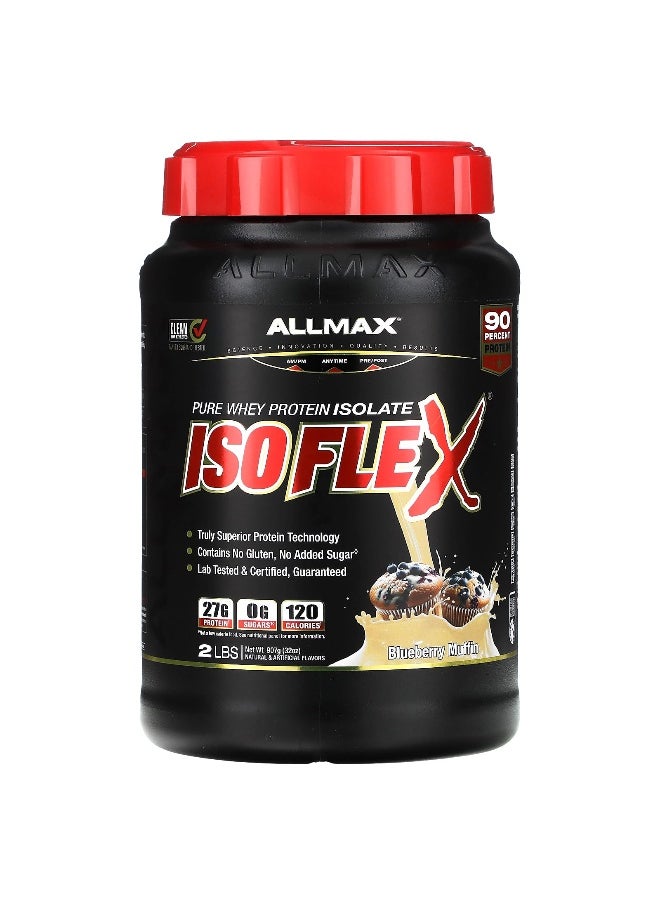 ALLMAX, ISOFLEX®, Pure Whey Protein Isolate, Blueberry Muffin, 2 lbs (907 g)