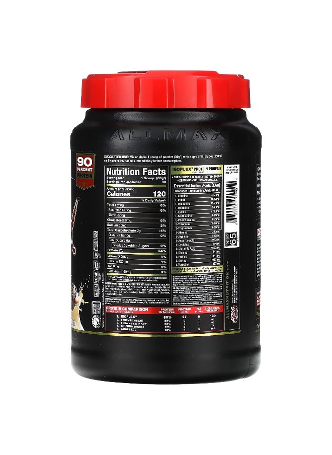 ALLMAX, ISOFLEX®, Pure Whey Protein Isolate, Blueberry Muffin, 2 lbs (907 g)
