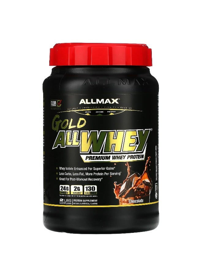 ALLMAX, GOLD ALLWHEY®, Premium Whey Protein, Chocolate, 2 lbs (907 g)