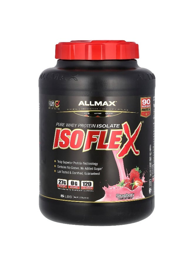 ALLMAX, ISOFLEX®, Pure Whey Protein Isolate, Strawberry, 5 lbs (2.27 kg)