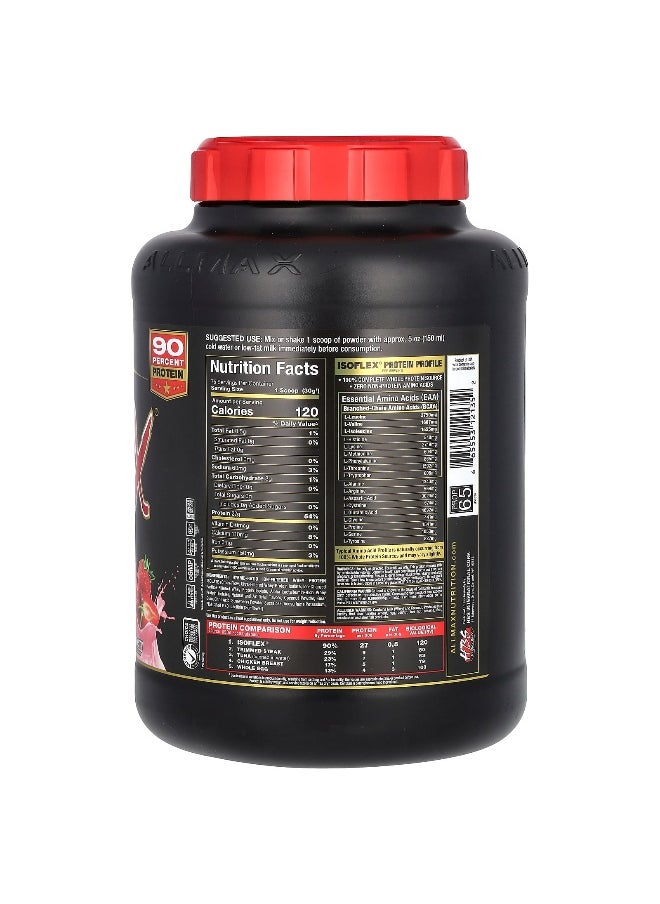 ALLMAX, ISOFLEX®, Pure Whey Protein Isolate, Strawberry, 5 lbs (2.27 kg)
