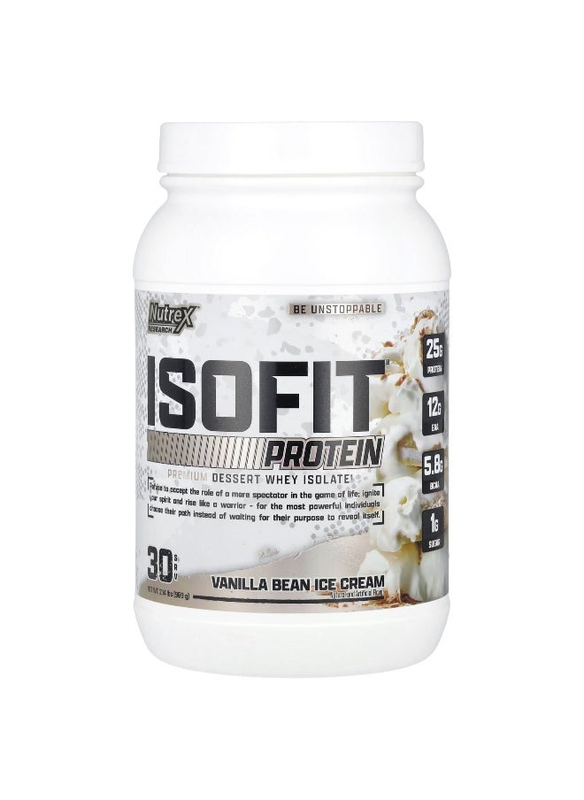 Nutrex Research, IsoFit® Protein, Vanilla Bean Ice Cream, 2.14 lbs (969 g)