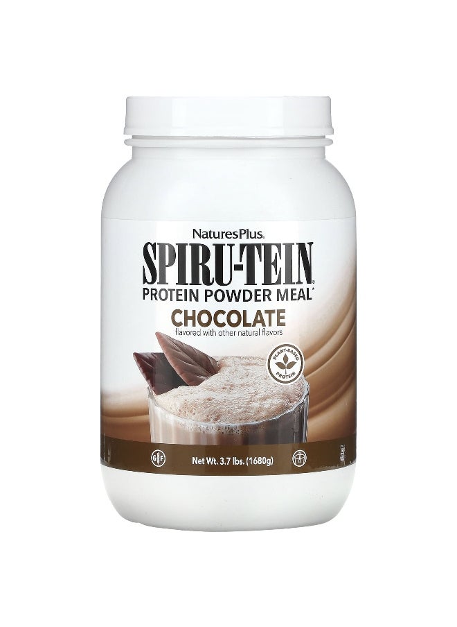 NaturesPlus, Spiru-Tein, Protein Powder Meal, Chocolate, 3.7 lbs (1,680 g)
