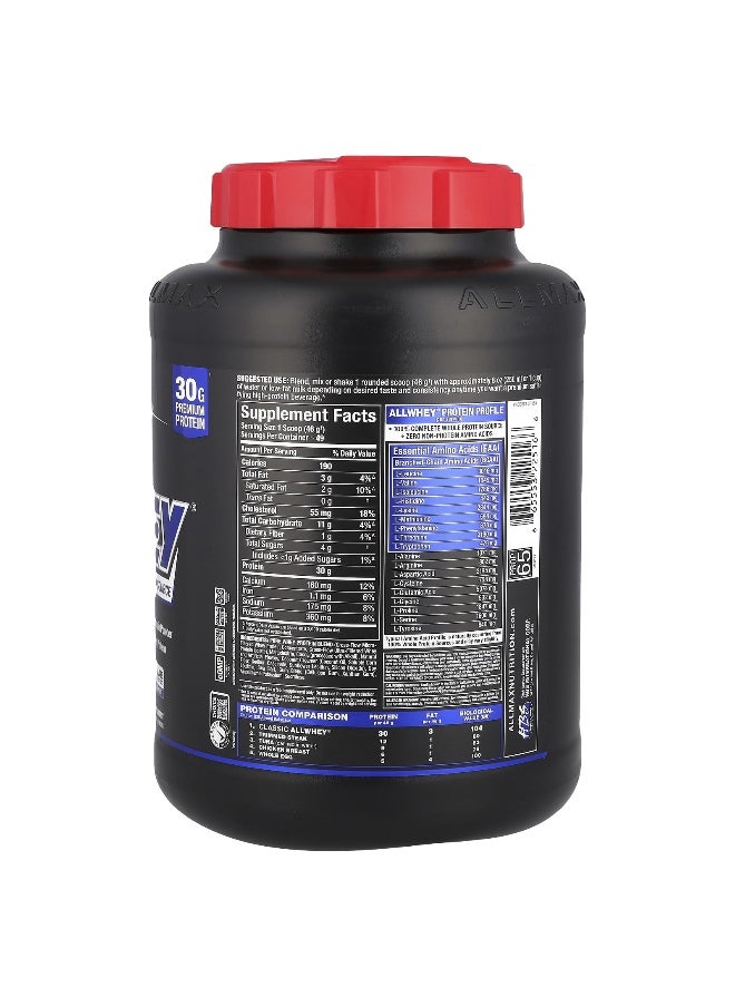 ALLMAX, CLASSIC ALLWHEY®, 100% Whey Protein, Chocolate, 5 lbs (2.27 kg)